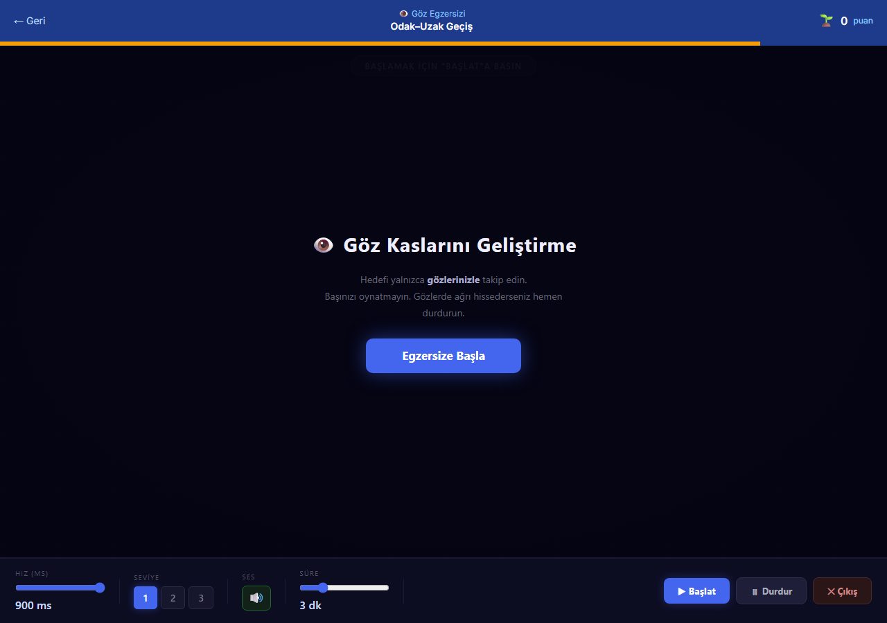 Göz Egzersizleri ekran görüntüsü